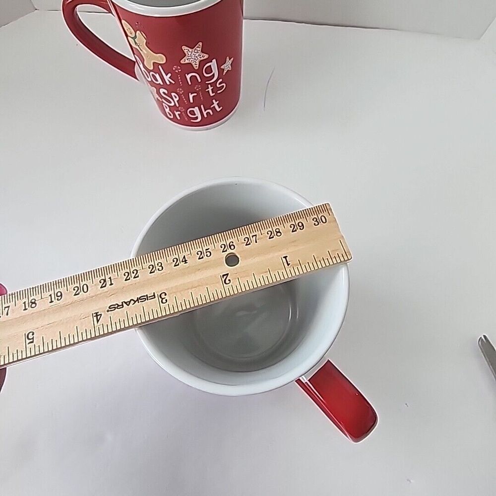 Royal Norfolk Christmas Coffee Mugs Baking Spirits Bright 8" Holiday Gingerbread - Picture 10 of 10